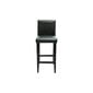 Modernios juodos dirbtinės odos baro kėdės, 2 vnt. kaina ir informacija | Virtuvės ir valgomojo kėdės | pigu.lt