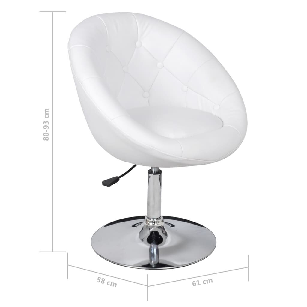 Moderni kėdė, balta kaina ir informacija | Virtuvės ir valgomojo kėdės | pigu.lt