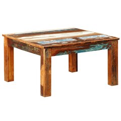 Senovinio stiliaus kavos staliukas iš perdirbtos medienos, kvadratinis kaina ir informacija | Kavos staliukai | pigu.lt