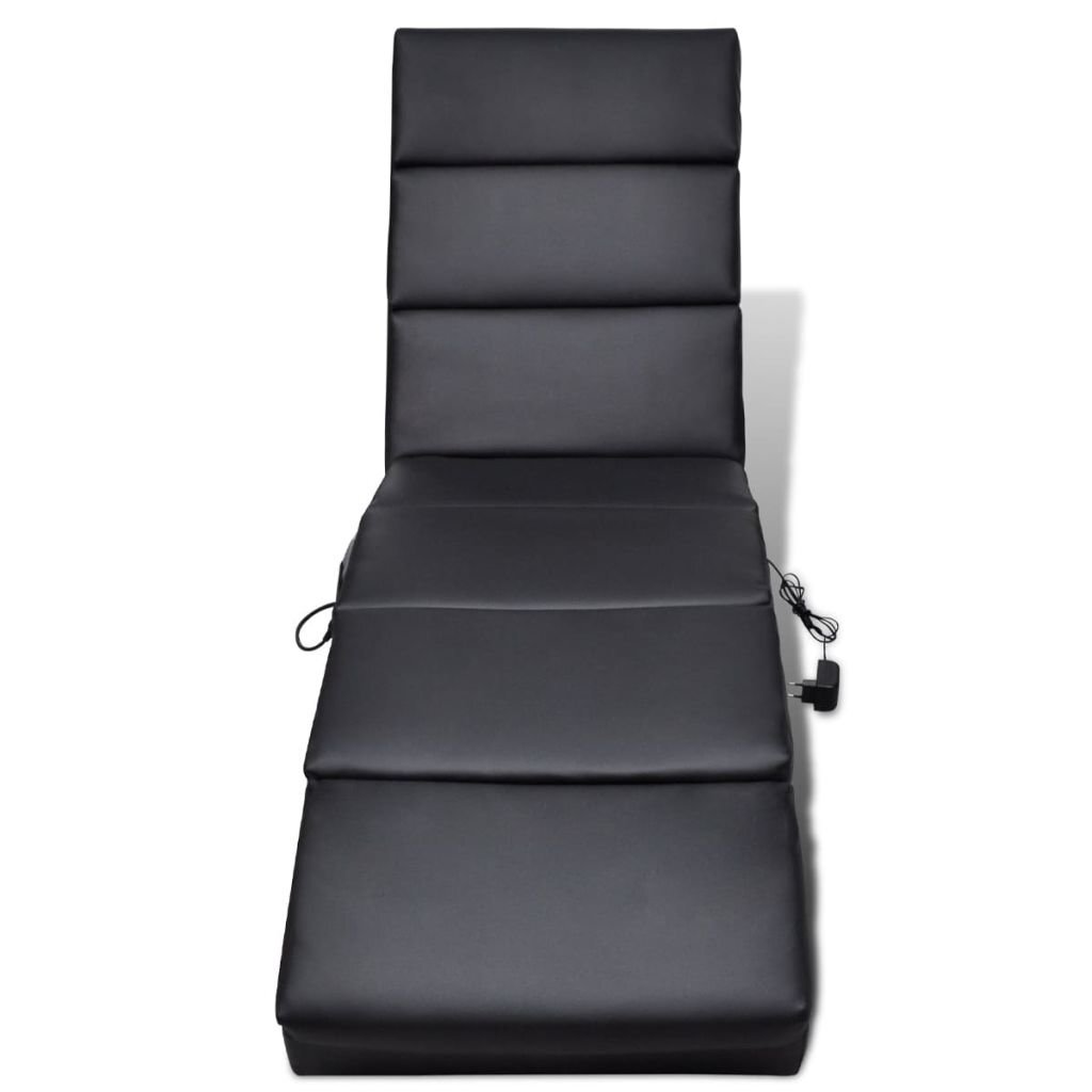 Masažinis fotelis-gultas 51, juodas kaina ir informacija | Svetainės foteliai | pigu.lt