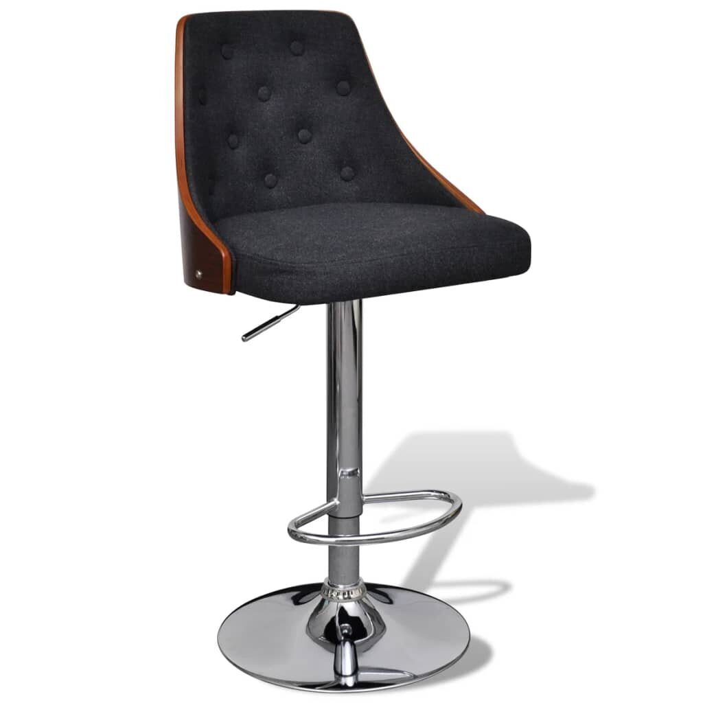 Baro kėdė, reguliuojamas aukštis, su atrama nugarai, 2 vnt. цена и информация | Virtuvės ir valgomojo kėdės | pigu.lt