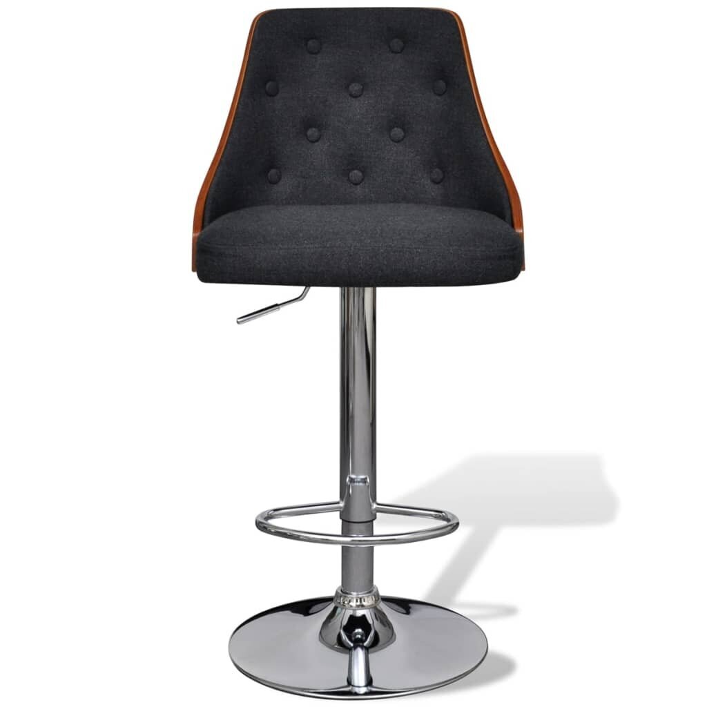 Baro kėdė, reguliuojamas aukštis, su atrama nugarai, 2 vnt. цена и информация | Virtuvės ir valgomojo kėdės | pigu.lt