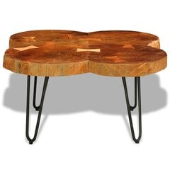 Кофейный столик для гостиной 80 см в деревенском стиле цена и информация | Журнальные столики | pigu.lt
