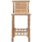 2 baro kėdės iš bambuko kaina ir informacija | Virtuvės ir valgomojo kėdės | pigu.lt