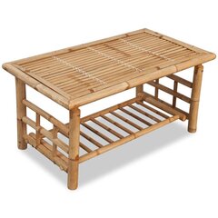 Кофейный столик, бамбук, 90x50x45 см цена и информация | Журнальные столики | pigu.lt