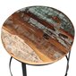 2 dalių kavos staliukų komplektas, 40/50 cm, mediena, apvalus цена и информация | Kavos staliukai | pigu.lt