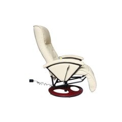 Регулируемое электрическое массажное кресло, кремовое цена и информация | Кресла в гостиную | pigu.lt