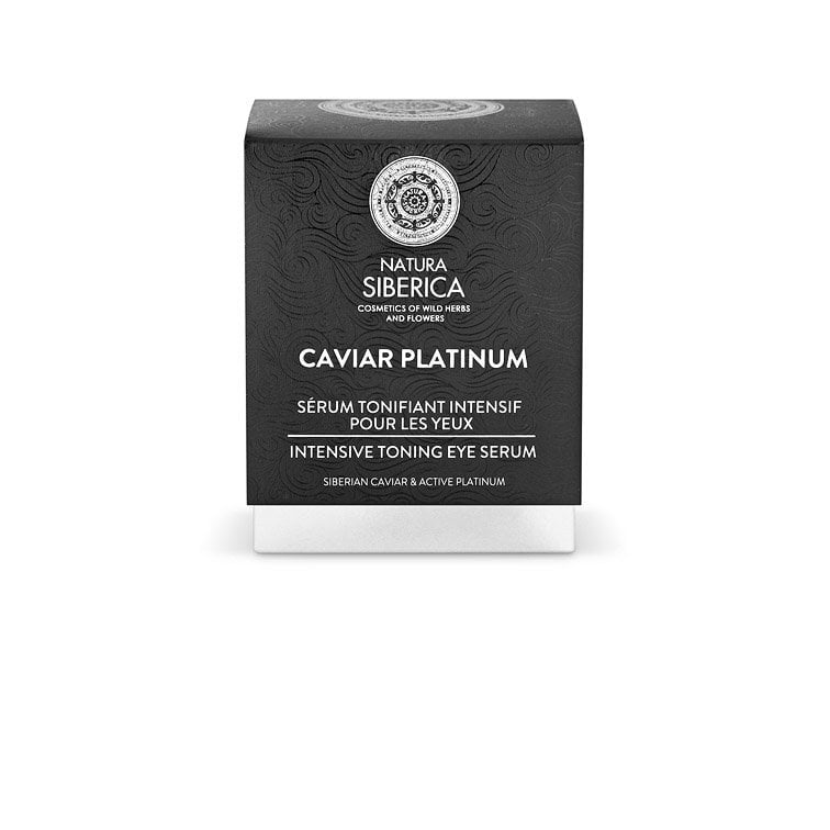 Serumas paakiams su platina ir juodaisiais ikrais Natura Siberica Caviar Platinum, 30 ml цена и информация | Paakių kremai, serumai | pigu.lt