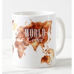 Puodelis "Coffee world" kaina ir informacija | Originalūs puodeliai | pigu.lt