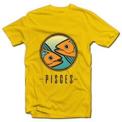 Marškinėliai "Zodiakas: Žuvys" kaina ir informacija | Originalūs marškinėliai | pigu.lt