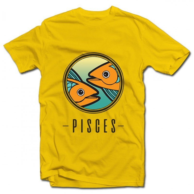 Marškinėliai "Zodiakas: Žuvys" kaina ir informacija | Originalūs marškinėliai | pigu.lt