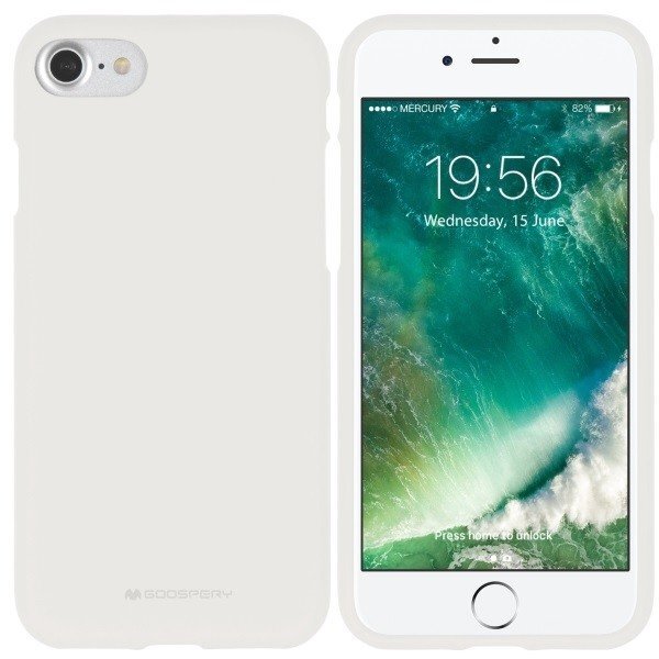Mercury SOFT nugarėlės dangtelis telefonui Apple iPhone X, baltas kaina ir informacija | Telefono dėklai | pigu.lt
