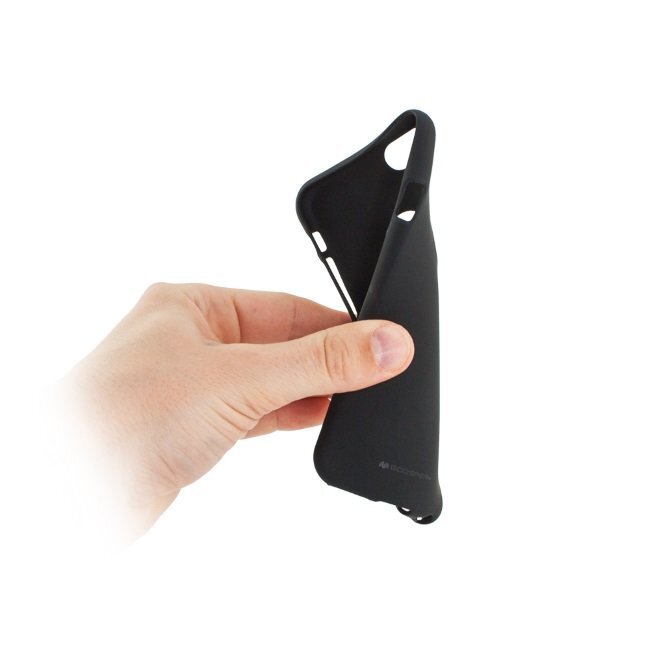 Mercury SoftJelly silikoninis nugarėlės dangtelis telefonui Apple iPhone X, Juodas kaina ir informacija | Telefono dėklai | pigu.lt