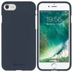 Mercury Soft feeling TPU Супер тонкий чехол-крышка с матовой поверхностью для Apple iPhone X / iPhone 10 / iPhone XS Темно синий цена и информация | Чехлы для телефонов | pigu.lt