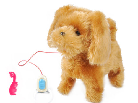 Интерактивный щенок на поводке Kruzzel цена и информация | Мягкие игрушки | pigu.lt