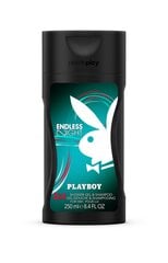 Dušo želė ir šampūnas 2in1 Playboy Endless Night vyrams 250 ml kaina ir informacija | Parfumuota kosmetika vyrams | pigu.lt