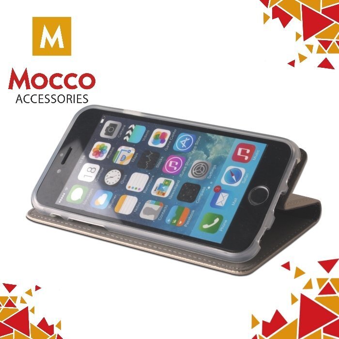 Mocco Smart Magnet Book Case For Huawei Y3 (2017) Gold kaina ir informacija | Telefono dėklai | pigu.lt