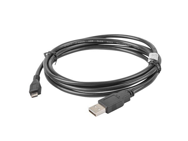 Lanberg USB Micro-B(M)->USB-A(M) 2.0, 1.8m. kaina ir informacija | Kabeliai ir laidai | pigu.lt