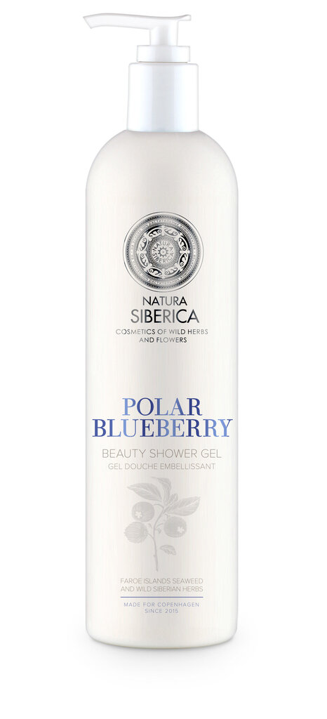 Dušo želė grožiui Natura Siberica Copenhagen Polar Blueberry 400 ml kaina ir informacija | Dušo želė, aliejai | pigu.lt