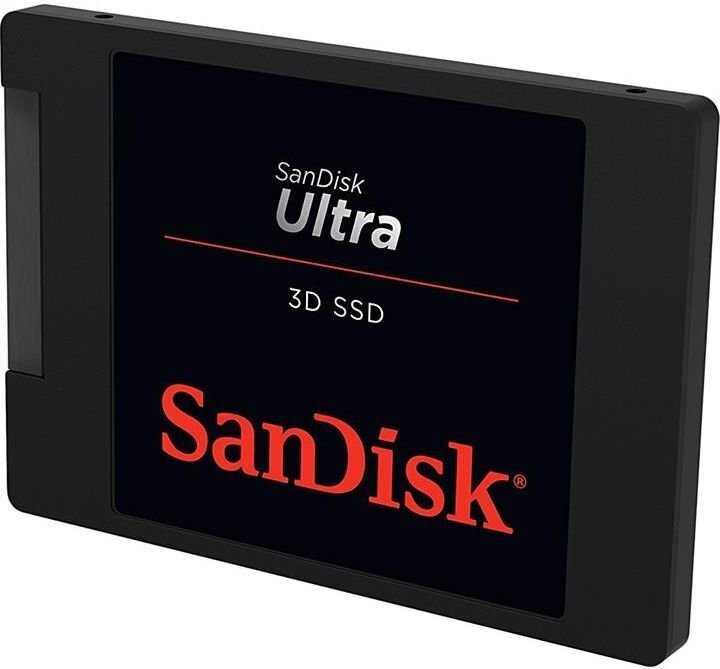 SanDisk ULTRA 3D 500GB SATA3 (SDSSDH3-500G-G25) цена и информация | Vidiniai kietieji diskai (HDD, SSD, Hybrid) | pigu.lt