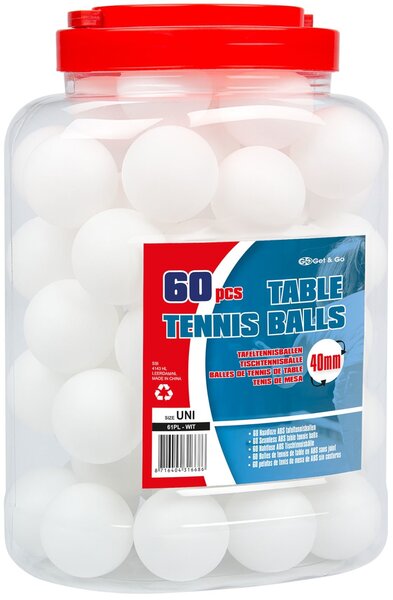 Stalo teniso kamuoliukai Get&Go, 60 vnt. цена | pigu.lt