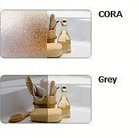 Vonios sienelė Sanplast TX SSO-W/TX5b 70s, profilis matinis sidabrinis, dekoruotas stiklas Cora kaina ir informacija | Priedai vonioms, dušo kabinoms | pigu.lt
