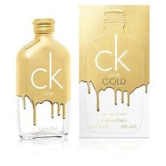 Tualetinis vanduo Calvin Klein CK One Gold EDT moterims/vyrams 200 ml цена и информация | Женские духи | pigu.lt