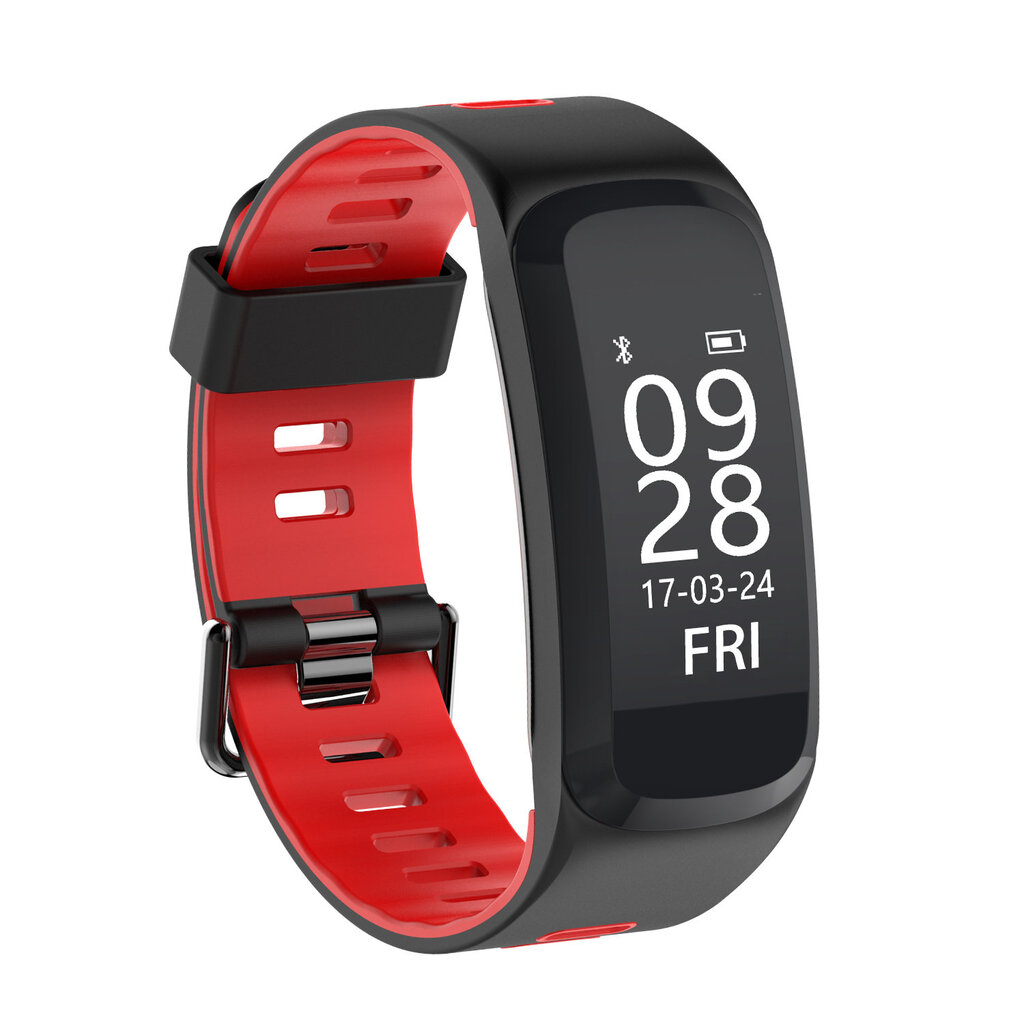 Išmanusis laikrodis DT NO.1 F4 su kraujo spaudimo matuokliu, Raudona kaina ir informacija | Išmaniosios apyrankės (fitness tracker) | pigu.lt