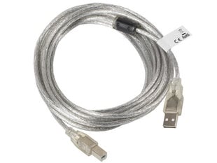 Lanberg, USB 2.0 / A-B, 5 m kaina ir informacija | Kabeliai ir laidai | pigu.lt