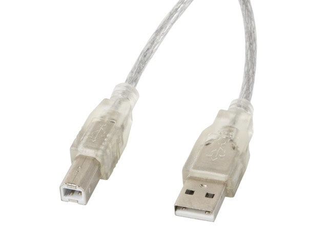 Spausdintuvo kabelis Lanberg USB-A(M)->USB-B(M) 2.0, 1.8m. цена и информация | Kabeliai ir laidai | pigu.lt