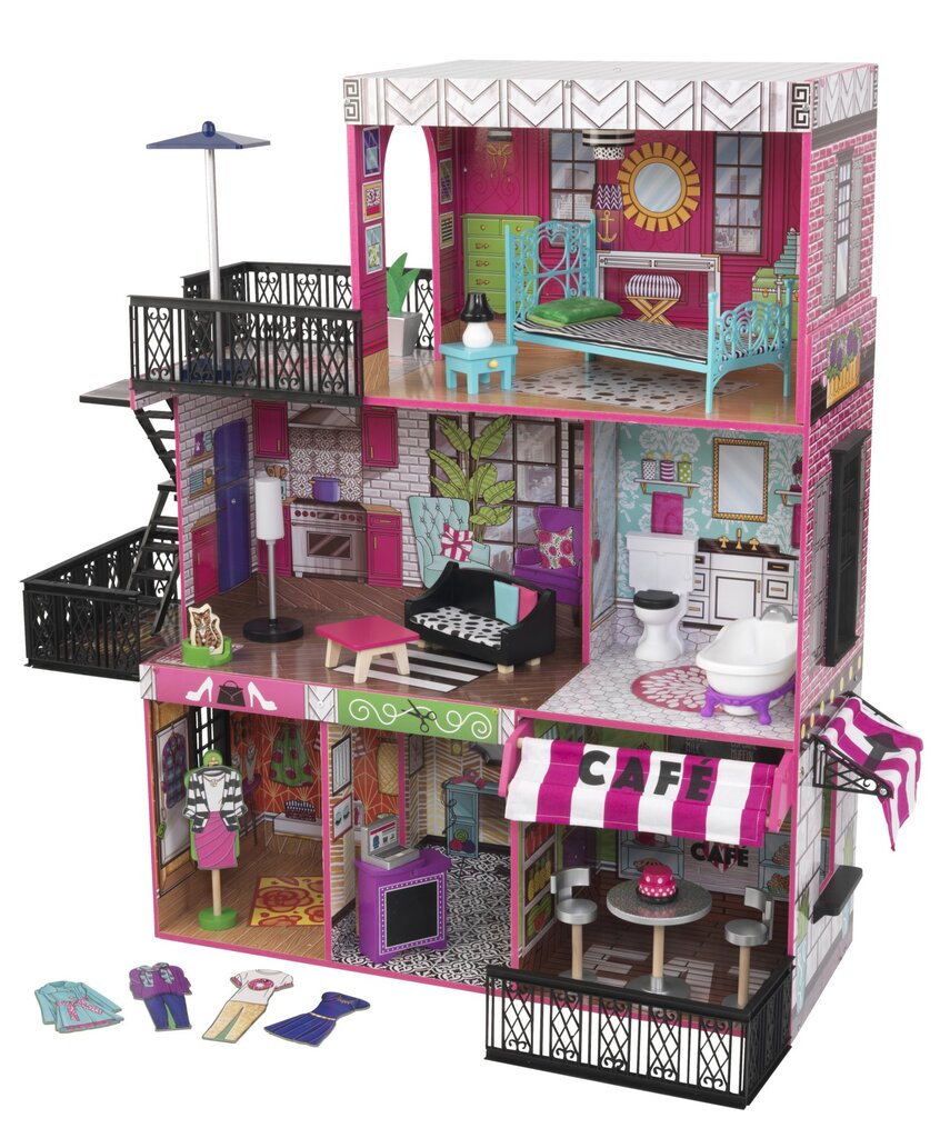 Lėlės namas Kidkraft Brooklyn's Loft 65922 цена и информация | Žaislai mergaitėms | pigu.lt