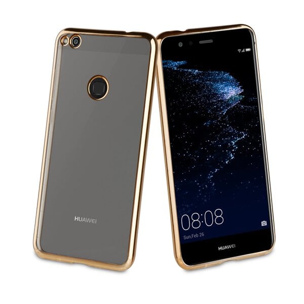 Huawei P9 Lite (2017) cover Coque Bling by Muvit Gold kaina ir informacija | Telefono dėklai | pigu.lt