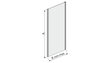 Dušo sienelė Sanplast TX SS/TX5b 100s, profilis manhatan, dekoruotas stiklas grey kaina ir informacija | Dušo durys ir sienelės | pigu.lt