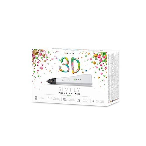 3D pieštukas Forever 3D SIMPLY Printing Pen PP-100 kaina ir informacija | Išmanioji technika ir priedai | pigu.lt