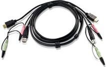 Aten 2L-7D02UH, DVI/USB, 2 m цена и информация | Kabeliai ir laidai | pigu.lt