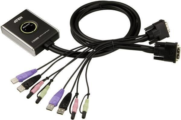 Aten CS682, USB/DVI/KVMP, 1.8 m цена и информация | Kabeliai ir laidai | pigu.lt