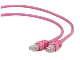 Патч-кабель Gembird, категория 5e, категория 5e, UTP, 3 м, розовый цена и информация | Кабели и провода | pigu.lt