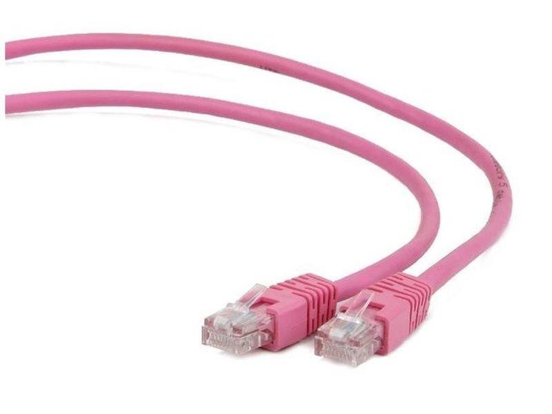 Gembird Patch Cable, cat.5e, cat.5e, UTP, 3m, rožinė kaina ir informacija | Kabeliai ir laidai | pigu.lt