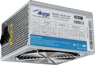 Akyga ATX AK-B1-420 420W kaina ir informacija | Maitinimo šaltiniai (PSU) | pigu.lt