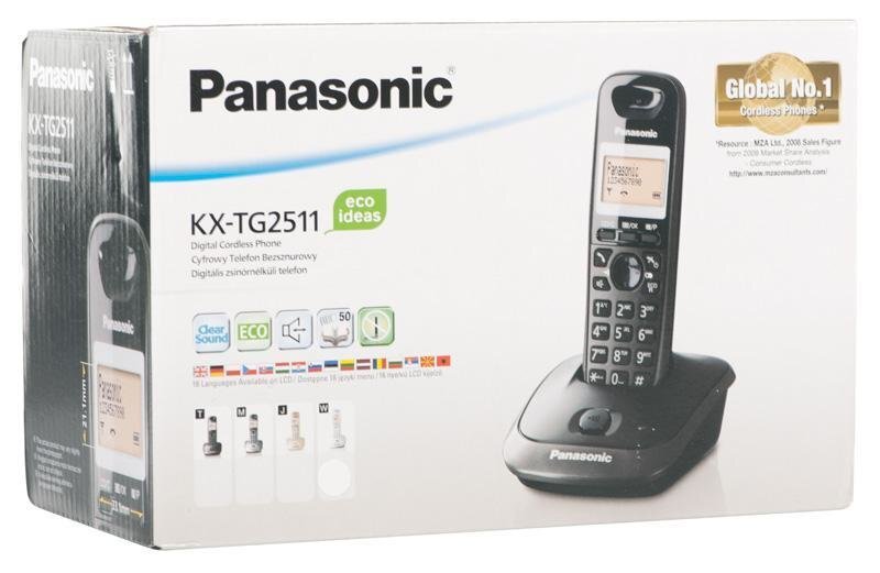 Panasonic KX-TG2511PDW, baltas kaina ir informacija | Stacionarūs telefonai | pigu.lt