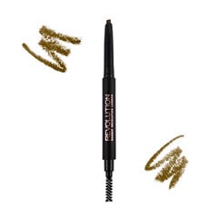 Карандаш для бровей Makeup Revolution London Duo Brow 0,15 г цена и информация | Карандаши, краска для бровей | pigu.lt