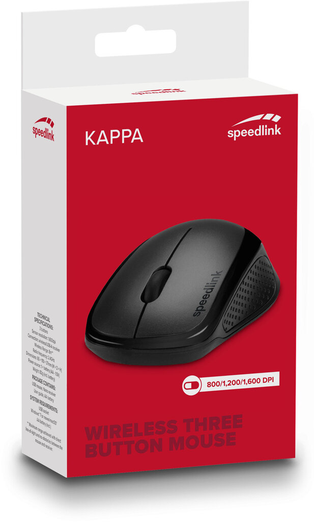 Bevielė Speedlink Kappa pelė цена и информация | Pelės | pigu.lt