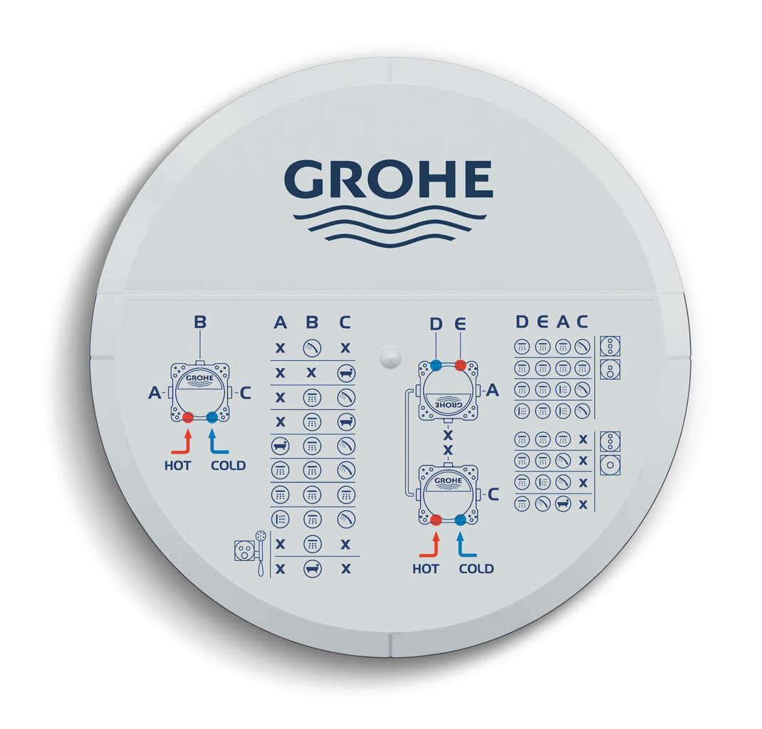 Grohe Rapido SmartBox potinkinė dalis maišytuvui 35600000 kaina ir informacija | Maišytuvų ir dušų priedai | pigu.lt