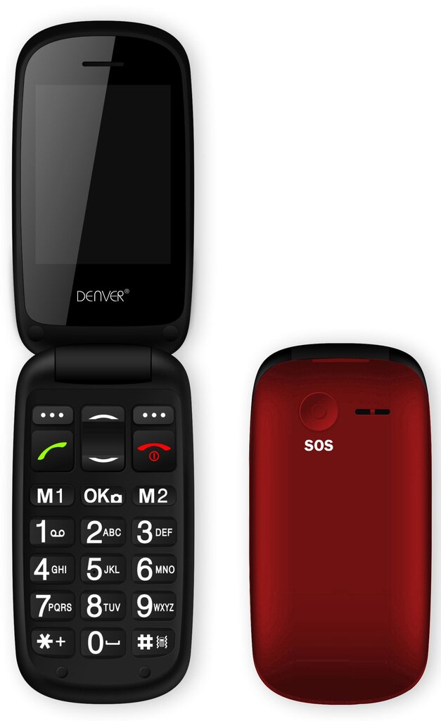Denver GSP-130 ENG, raudona kaina ir informacija | Mobilieji telefonai | pigu.lt