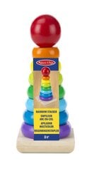 Деревянная пирамида Melissa & Doug Rainbow Stacker цена и информация | Игрушки для малышей | pigu.lt