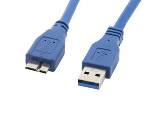 Lanberg USB-A/microB, 3 m kaina ir informacija | Kabeliai ir laidai | pigu.lt