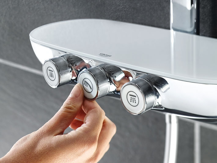 GROHE SmartControl 360 Duo termostatinė dušo sistema 26250000 kaina ir informacija | Dušo komplektai ir panelės | pigu.lt