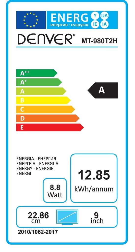 Denver MT-980T2H kaina ir informacija | Vaizdo grotuvai | pigu.lt