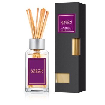 Areon BLACK oro gaiviklis namams PATCHOULI-LAVENDER-VANILLA 85ml kaina ir informacija | Namų kvapai | pigu.lt