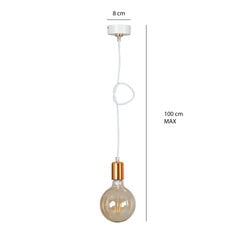 Лампа Emibig UNIVERSAL 1 WHITE цена и информация | Подвесной светильник | pigu.lt